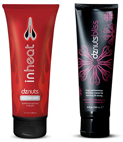 dznuts - Women’s Bliss Chamois Cream with InHeat Embrocation Cream for Cold Weather (Medium Heat)