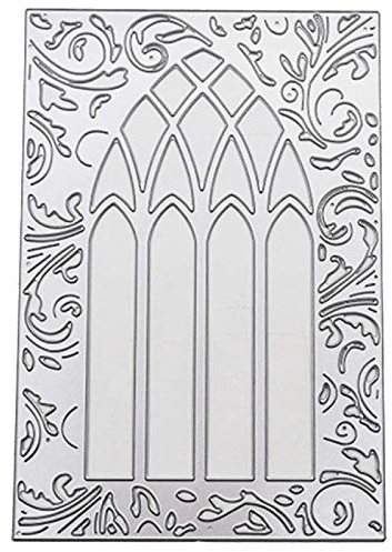 U-horizon Stanzschablone für Tür, Fenster, Rahmen, Spitze, DIY, Scrapbooking, Metall, Prägeschablone für Alben, Papier, Karten, Kunsthandwerk