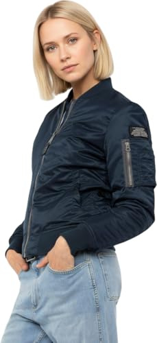 Schott NYC Airforcewrs Bomberjacke Schott, Damen, marineblau, 38