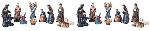 NUOBESTY 2sätze Jesus Dekoration Religiöse Krippenfiguren Für Festliche Anlässe Exquisit Gestaltete Christliche Ornamente Für Weihnachtsdekoration Geeignet Für Zuhause Und Büros
