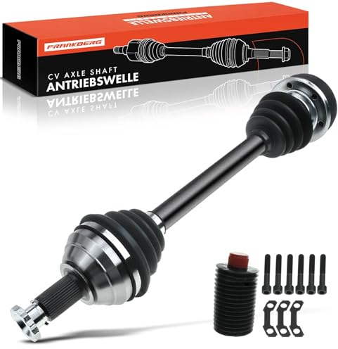 Frankberg Antriebswelle Achswelle Ohne ABS-Ring Vorderachse Links | Kompatibel mit Polo 9N Fabia II 542 Room.ster 5J Ibiza III 6L1 Cordoba 6L2 Fox 5Z1 5Z3 5Z4 Replace# 191407271A