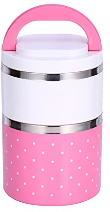 Térmica Para Niños Termo De Comida Para Niñas Rosa 2 Capas De Aislamiento De Acero Inoxidable Termo Caja De Almuerzo Térmica Contenedor De Comida Caliente