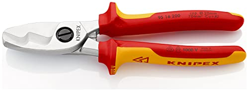 Knipex 95 16 VDE Kabelschneider 200 mm, Schneidleistung 20mm