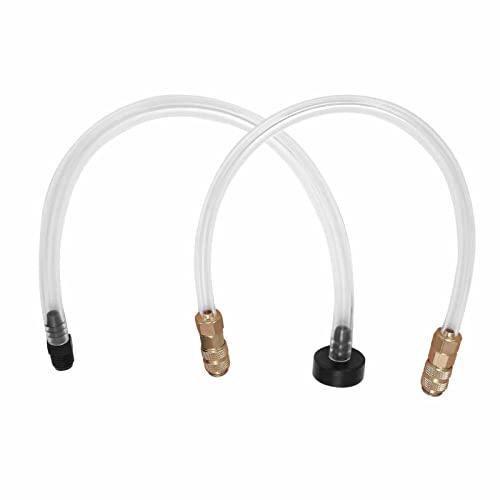 Marin hydrauliskt styrsystem tubslang fyllningsverktyg kit luftning kompatibel med System, läckagefri mässingshjälm passande båttillbehör passar alla utombordare, Sterndrive