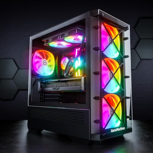 GameMachines Storm ATX Gaming Gehäuse, inklusive 4 ARGB Lüfter