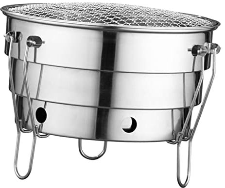BESPORTBLE 1satz Tragbarer Holzkohlegrill Für Camping Picknick Und Garten Vielseitig Einsetzbar Für Und Leicht Zu Reinigen Und Einfach Zu Bedienen
