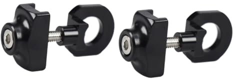 PartyKindom 2 Pièces Régulateur De Chaîne En Métal Accessoires Vélo Chaîne De Vélo Tendeur De Chaîne à Ressort Tendeur De Chaîne à Rouleaux Tendeur De Chaine Bmx Guide De Chaîne Fixie Black