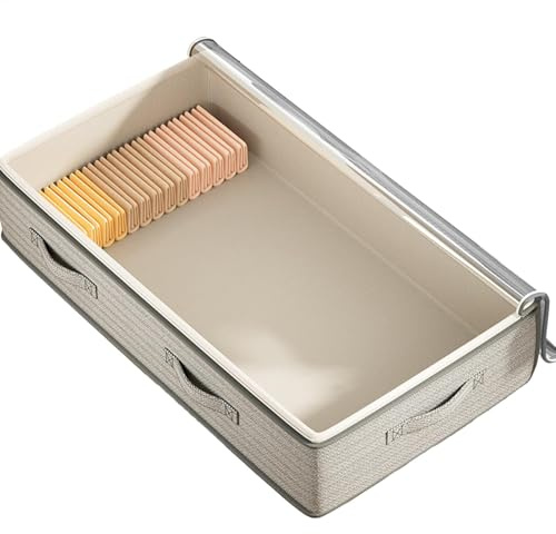 Boîtes de rangement longues et plates - Boîtes de rangement longues et plates - Organisateur de rangement pour chaussures | Organisateur de plafond et de couettes de grande capacité