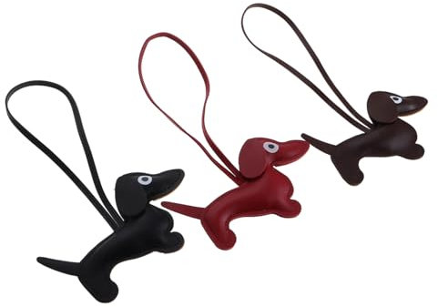 Holibanna Dackel-schlüsselanhänger Süßer Hundeanhänger Taschenanhänger Anhänger Für Handtaschen Robustes Material Paardesign Tragbar Vielseitig Einsetzbar