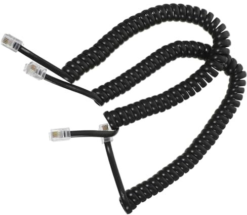 KOMBIUDA Cavo Telefonico Per Telefono Fisso A Spirale Cavi Per Ricevitore Accessori Telefonici Utilizzabile Lungo Termine