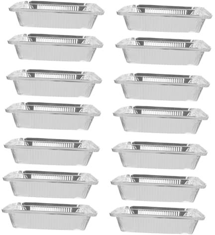 Alipis 20 Pièces plaque de gril plat papier d'aluminium Poêle à frire portion poêle en aluminium pour barbecue feuille d'étain plaque de cuisson carrée grillades rôtissoire carrée