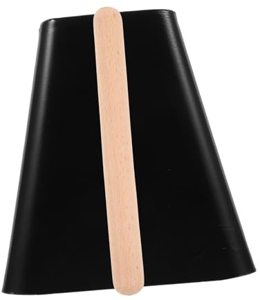 KONTONTY Strumento Percussione Campanaccio in Metallo Con Bastone Campanaccio Per Eventi Sportivi e Feste Utile Per Sviluppare Senso Musicale