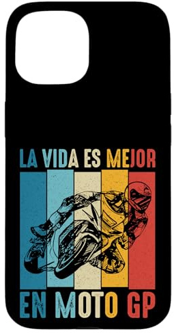 La Vida es Mejor en Moto GP Motorista Motero Divertida Carcasa para iPhone 15