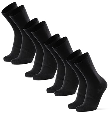 DANISH ENDURANCE Chaussettes de Randonnée Fines en Mérinos, Lot de 2 ou 4 | Chaussettes de Randonnée Fines en Laine Mérinos, Rembourrage Anti-Ampoules, Respirantes pour l'Été, Unisexe
