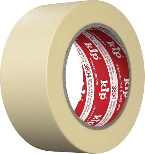 Kip Trade Maler-Kreppband, Breite 48 mm x 50 m, zum Bemalen und Dekorieren, für Teppich, stark haftend | Malerkrepp, Kreppband, Abklebeband, Streichen & Lackieren, Malervlies, Washi