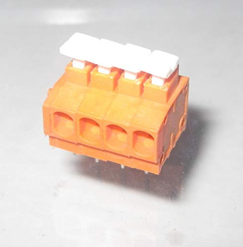 Davitu Terminals - 50PCS FS1.5 3.81 screwless terminals copper connector DG235 HB3.81 144RA spring terminal block - (Color: Grey, Pins: 2P)