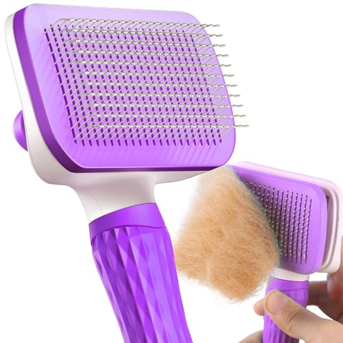 ACE2ACE Brosse de toilettage Slicker pour chat, poils de chien, usage quotidien pour nettoyer les poils morts et la saleté, idéale pour les chiens et les chats, pour le toilettage des animaux de