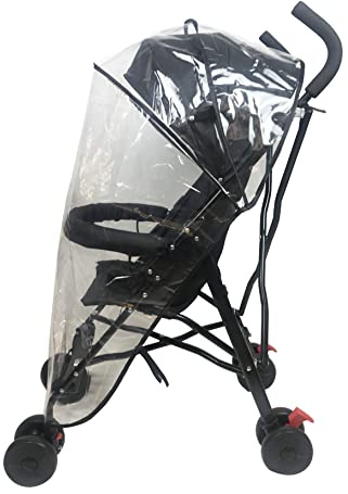 Stroller Rain Cover Baby Stroller Cover for Toddler Umbrella Stroller,Lightweight Travel Stroller,Windproof Waterproof Weather Shield,Compact Stroller Accessories EVA Material Odourless