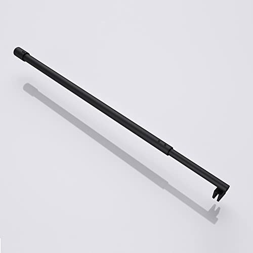 Mai & Mai Stabilizzatore per Parete in Vetro BRAM1, Barra Asta Per Box Doccia Walk In, 80-120cm Forma: Tondo, Nero