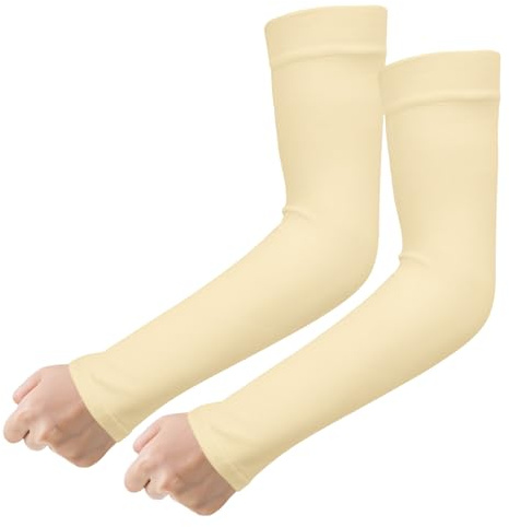 NIEITRK Manguitos Voleibol,Manguitos Running,Manguitos Ciclismo,Mangas Para Brazos,Manguitos Running Hombre,Gaming Sleeve,Mangas Para Brazos Protección Sol,Arm Sleeves,Accesorios Running Hombre,Gelb