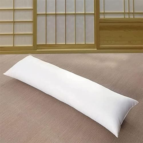 HOUSN Bolster Pillows Deluxe Grand Siberian Body Pillows Innenkissen für Körper Kissenbezug 180x60cm(70.8x23.6in),Weiß,180 * 60