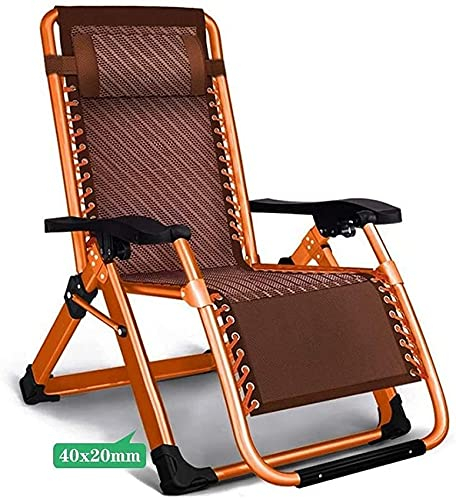 LFNXOVXF Liegestuhl, Klappbarer Sonnenliegestuhl, Gartenmöbel, Camping-Garten-Liegestühle, Schwerelosigkeits-Liegestuhl, Liegestuhl, wasserdicht, Chaiselongues aus Metall für das