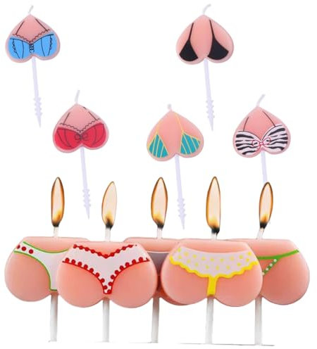 LiJuanWang Candeline per Torta,10 Pezzi Candele per Feste,Decorazione per Torta Candele Compleanno Cake Topper Cartoni Animati di Compleanno Candele