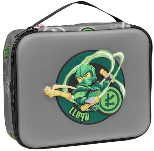SkANDO Bags brödlåda LEGO® NINJAGO®, Elemental Master of Energy: Isolerad brödlåda med bärhandtag. Håller måltiderna fräscha för skolan eller för utflykter. Perfekt för skoldagen.