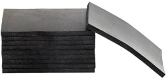 10 Cales à mastic en caoutchouc souple Noire DIALANN