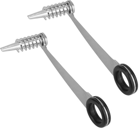 2 Coupe-Spirale, Coupe Légumes en Spirale en Acier Inoxydable Ustensiles de Cuisine Portables pour Légumes Concombres Pommes de Terre Carottes (Argent, Noir)