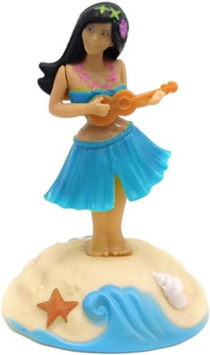 Solar Powered Dancing Figures Decoration - Solar Shaking Head Ornaments Hula Girl - Solar Powered Car Dashboard Interior Decoration Desktop Ornaments Dancing Toy Shaking Head Figure Toy Car Interior