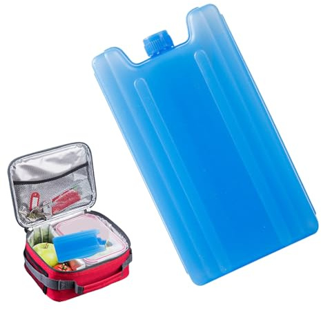 Ice Packs - Portable Reusable Ice Crystal Cooling Blocks, Perfect for Air Cooler Beach Fishing and School Lunch, Freezable Cold Box for Picnic Camping Breastfeeding and Travel, 200 to 500ml