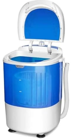 Lavatrice portatile, Mini lavatrice portatile compatta con asciugatrice centrifuga, capacità di lavaggio, design a risparmio energetico, a vasca singola, cestello per campeggi, dormitori, appartamenti