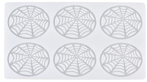 Molde de silicona con diseño de telarañas para decoración de pasteles de Halloween, caramelos, chocolate, decoración de pasteles, fondant, herramienta de fiesta, arañas, telarañas, fondant