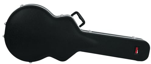Gator Cases Custodia Moldata Deluxe in ABS per Chitarre Elettriche Semi Hollow Stile 335 (GC-335), Nera