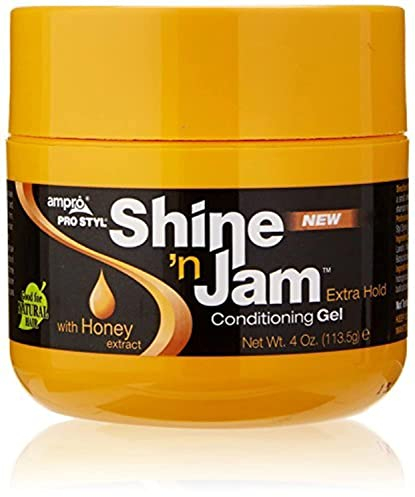 Proam Ampro Shine 'N Jam Konditionierungsgel, Extra Hold, 4 Oz