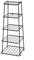 Delfinware 2120BK Black 5 Tier Saucepan Stand