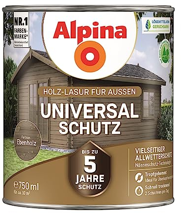 Alpina Universallasur ebenholz 0,75 Liter