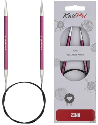 KnitPro Zing Fixed Circular Needles 40 (100cm) | Size 6.00mm