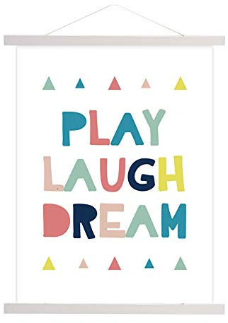 Magnetischer Bild Plakatrahmen hölzerner Fotorahmen DIY Holzrahmen Wand Aufhänger für Foto Bild Segeltuch Plakat Artwork Art Printing Wall Hanging(30cm)
