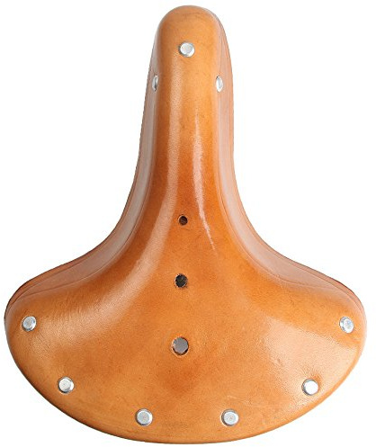 Artensky Sillines de Bicicleta Cuero Cubierta Asiento Bicicleta Retro Vintage Road Bike MTB Ciclismo 26 * 21.5cm