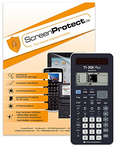 ScreenProtect Displayschutzfolie UltraClear für TI-30 X Plus MP und TI-30 X PRO MP