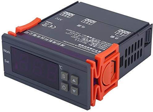 DollaTek Mini Digitaler Temperaturregler Thermostat mit Sensor -50~110 ℃, 220V 10A LCD Display Thermostat für Kühlschränke