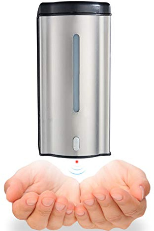 Dispenser di Sapone in Acciaio Inossidabile Senza Installazione di punzonatrice disinfettante per Mani Automatico, Dispenser di Sapone a Parete per Bagno Domestico