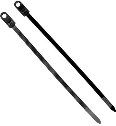 Conext Link 100 Nylon Cable Wire Zip Ties Mounting Hole Nail Screw 50 LBS 8 Inch Black