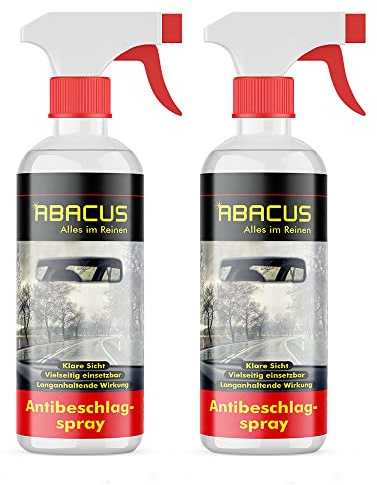ABACUS® 7657.2 - Aerosol antivaho para coche, antivaho, antivaho, 2 x 300 ml