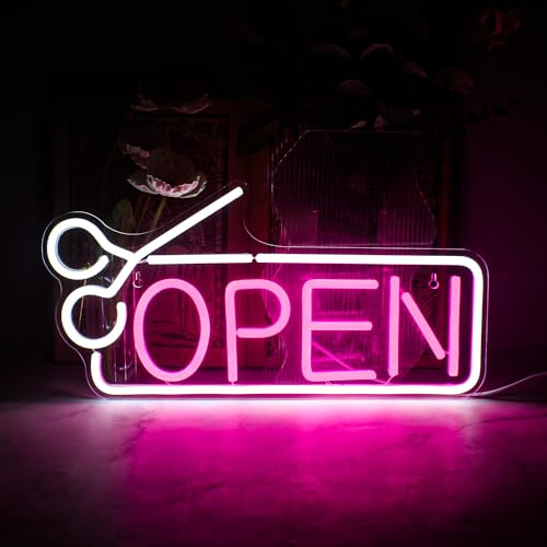 Wanxing Öppna neonskyltar för väggdekor, öppna skyltar för affärer, neonskylt med USB-driven för bar, salong, butik, hotell, butik, klubb, kaffe