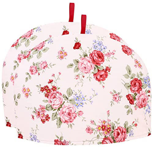 BESTonZON 2 Stücke Teewärmer Baumwolle Teekannenwärmer Stoff Abdeckung für Wasserkocher Kaffeekanne Tea Pot Cosy Kannenwärmer Haube Isolierung Staubschutz Englischer Teewärmer