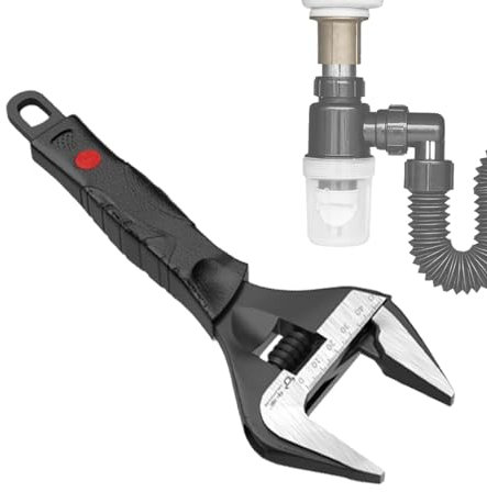 Youding Chiave Regolabile a Rullino - Strumento per chiave idraulica in acciaio inossidabile - grande chiave inglese Di Alta Qualità e robusta - Rivestimento Softgrip