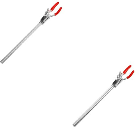 SOLUSTRE 2stücke Flask Clamp Laborgerät Prong Test Tube Clip Für Sichere Halterung Von Reagenzgläsern Und Erlenmeyerkolben Für Chemische Experimente Und Laboreinsatz